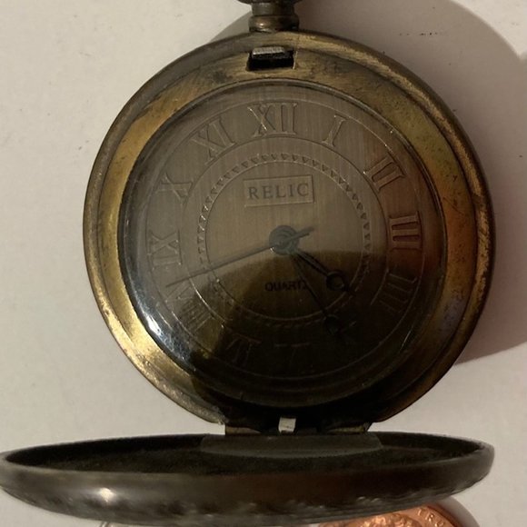 Accessories | Vintage Metal Pocket Watch Relic Clock Time | Poshmark